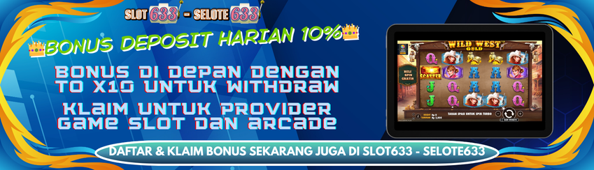 👑 BONUS DEPOSIT HARIAN 10% 👑